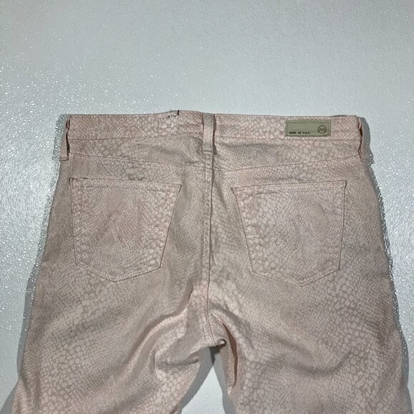 AG Adriano Goldschmied Jeans Blush Snakeskin Print - Picture 8 of 10